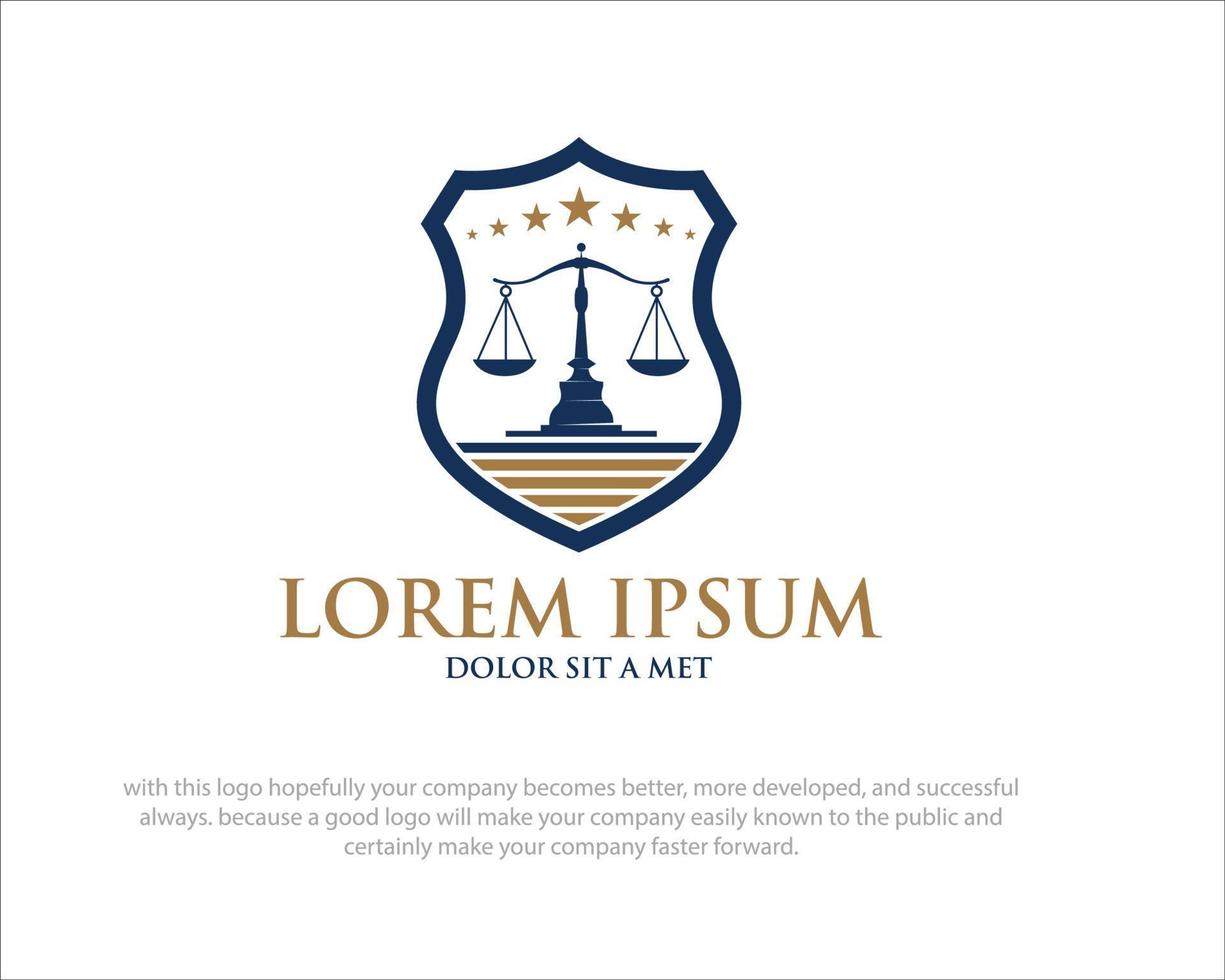 designs de logotipos de academia de direito vetor