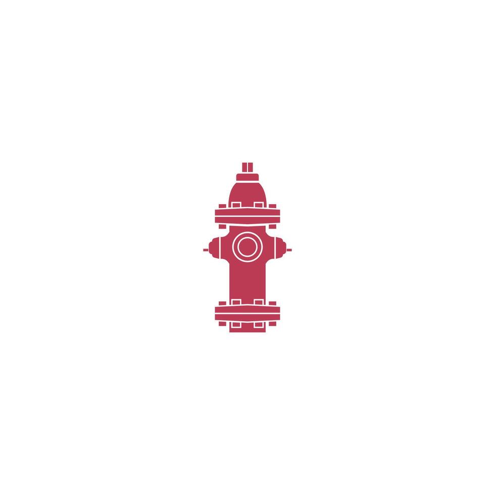 vetor de modelo de design de logotipo de ícone de hidrante