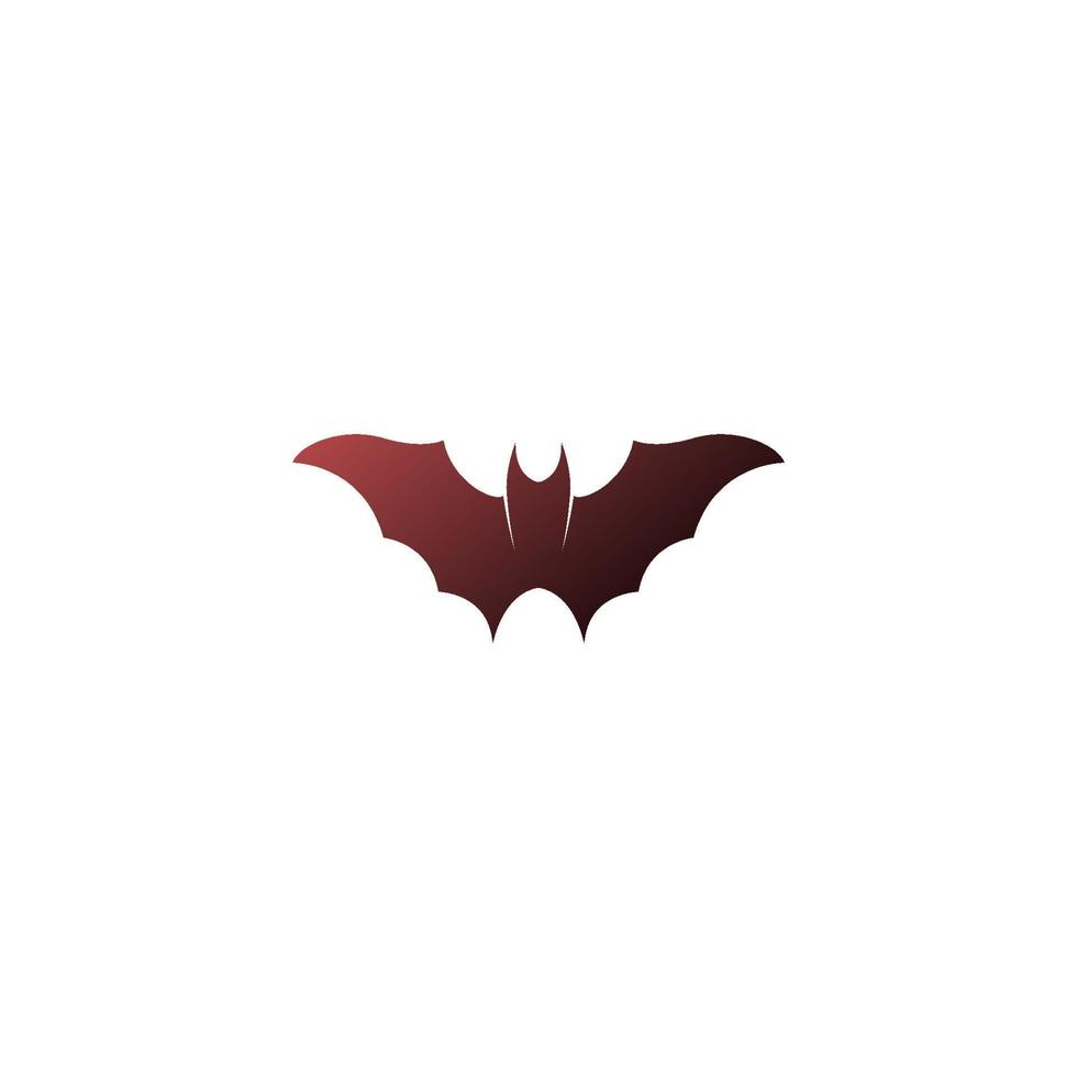 modelo de ilustração de ícone de logotipo de animal morcego vetor