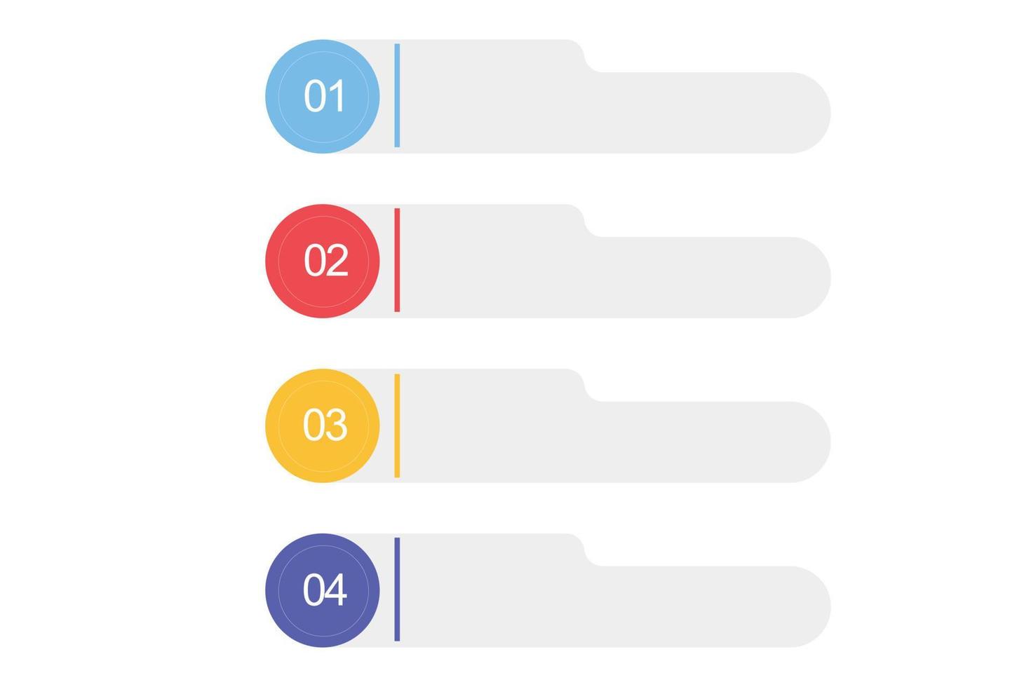 modelo de rótulo infográfico com ícones. degraus. infográficos para o conceito de negócio. pode ser usado para infográficos, fluxogramas, apresentações, sites, banners, materiais impressos. vetor