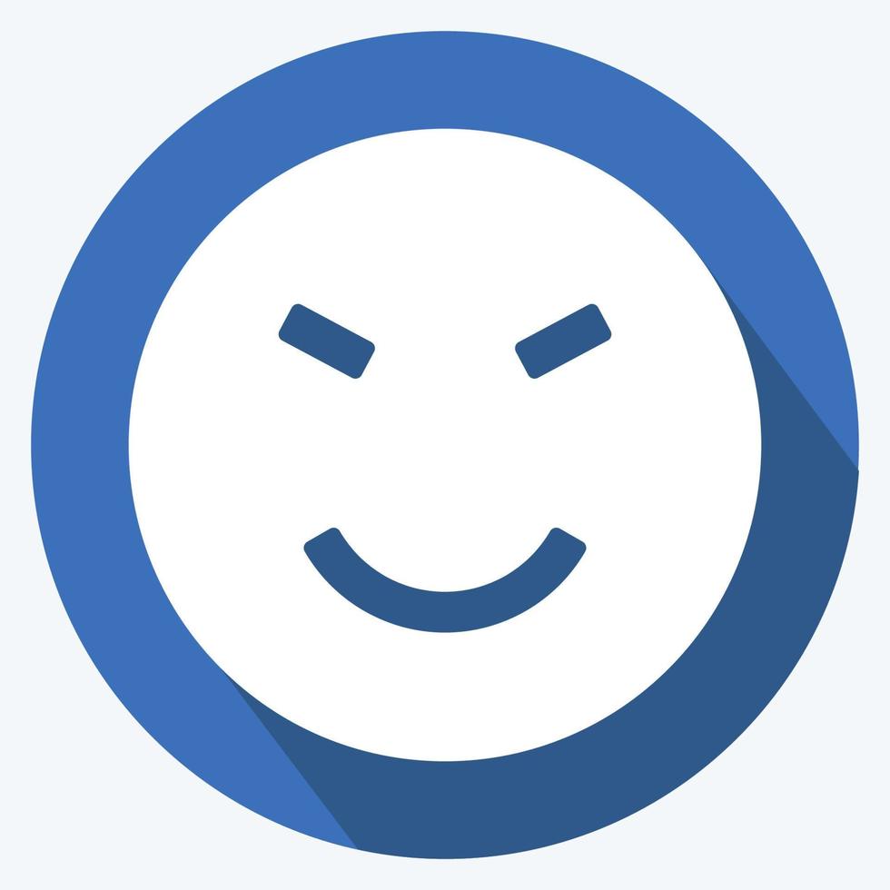 ícone emoticon divertido. adequado para o símbolo de emoticon vetor