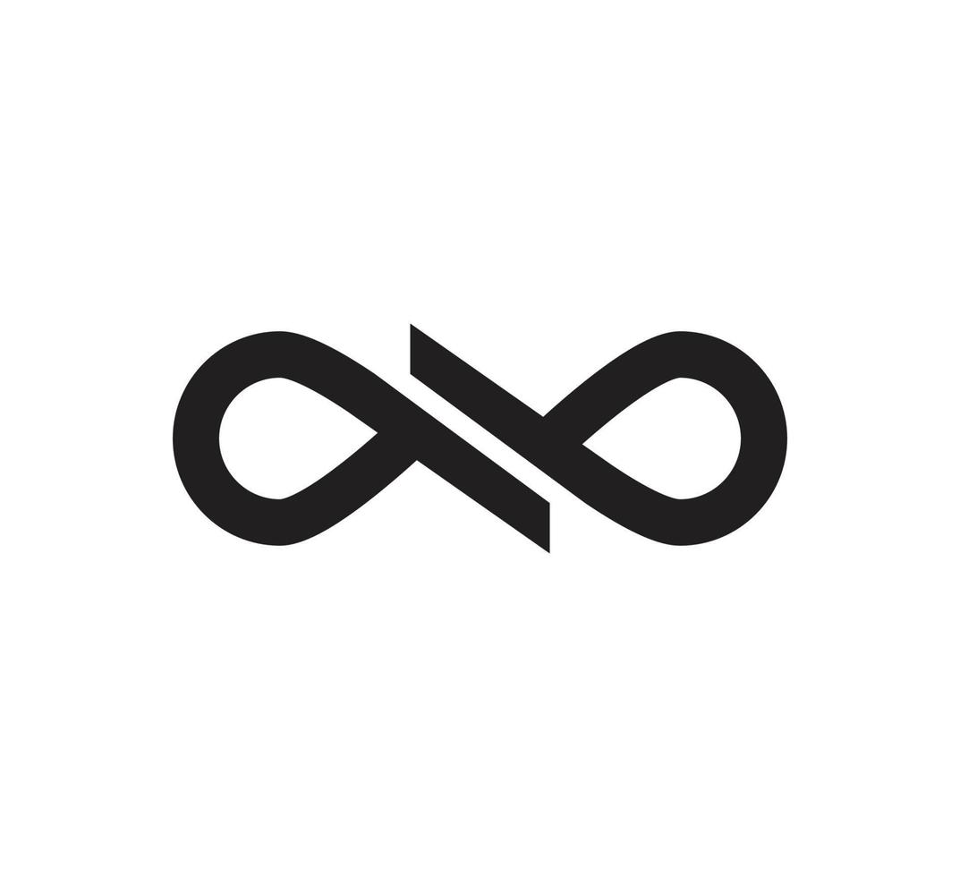 modelo de design de logotipo de vetor de ícone infinito
