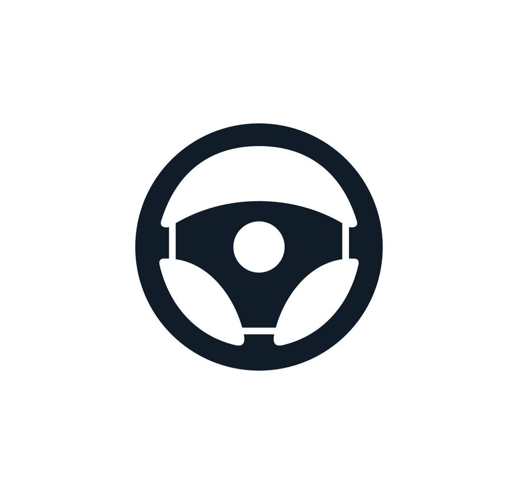 modelo de design de logotipo de vetor de ícone de volante