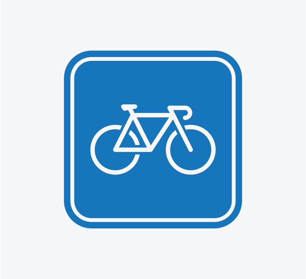 modelo de design de logotipo de vetor de ícone de bicicleta estilo simples na moda