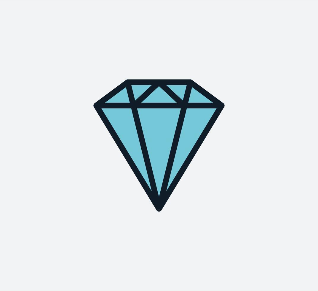 modelo de design de logotipo de vetor de ícone de diamante