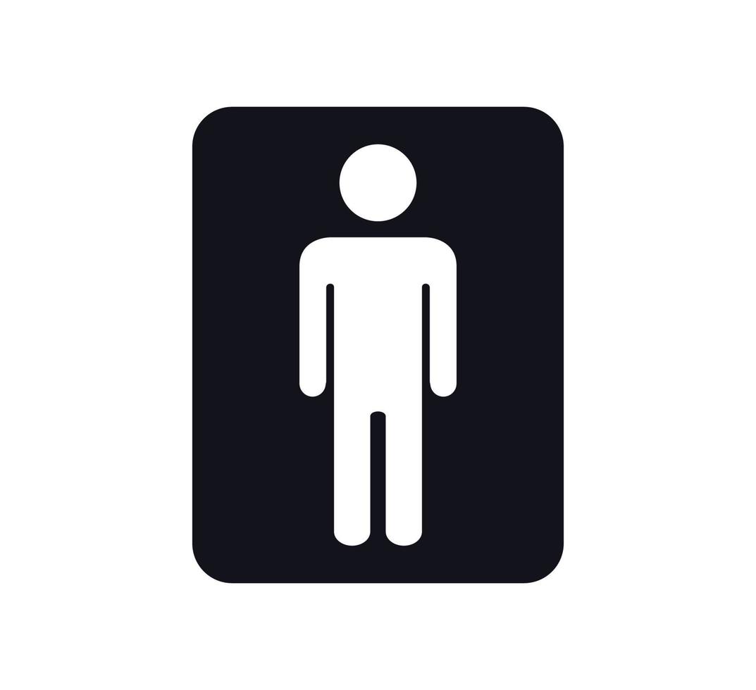 ícone de pessoas, modelo de logotipo de vetor de sinal de banheiro