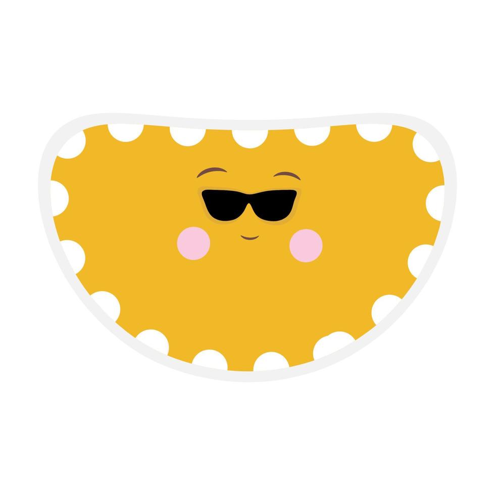 rosto de ilustração emoji vetor