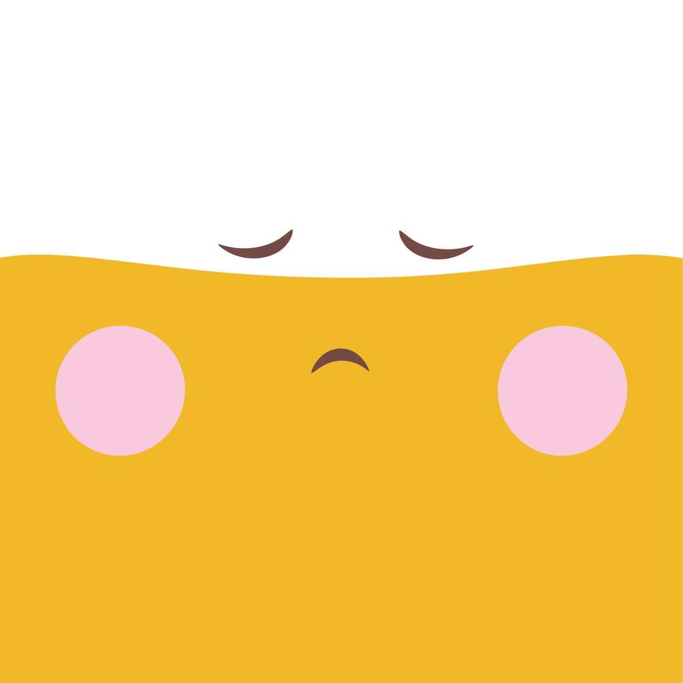 emoticon de vetor de ilustração emoji fofo