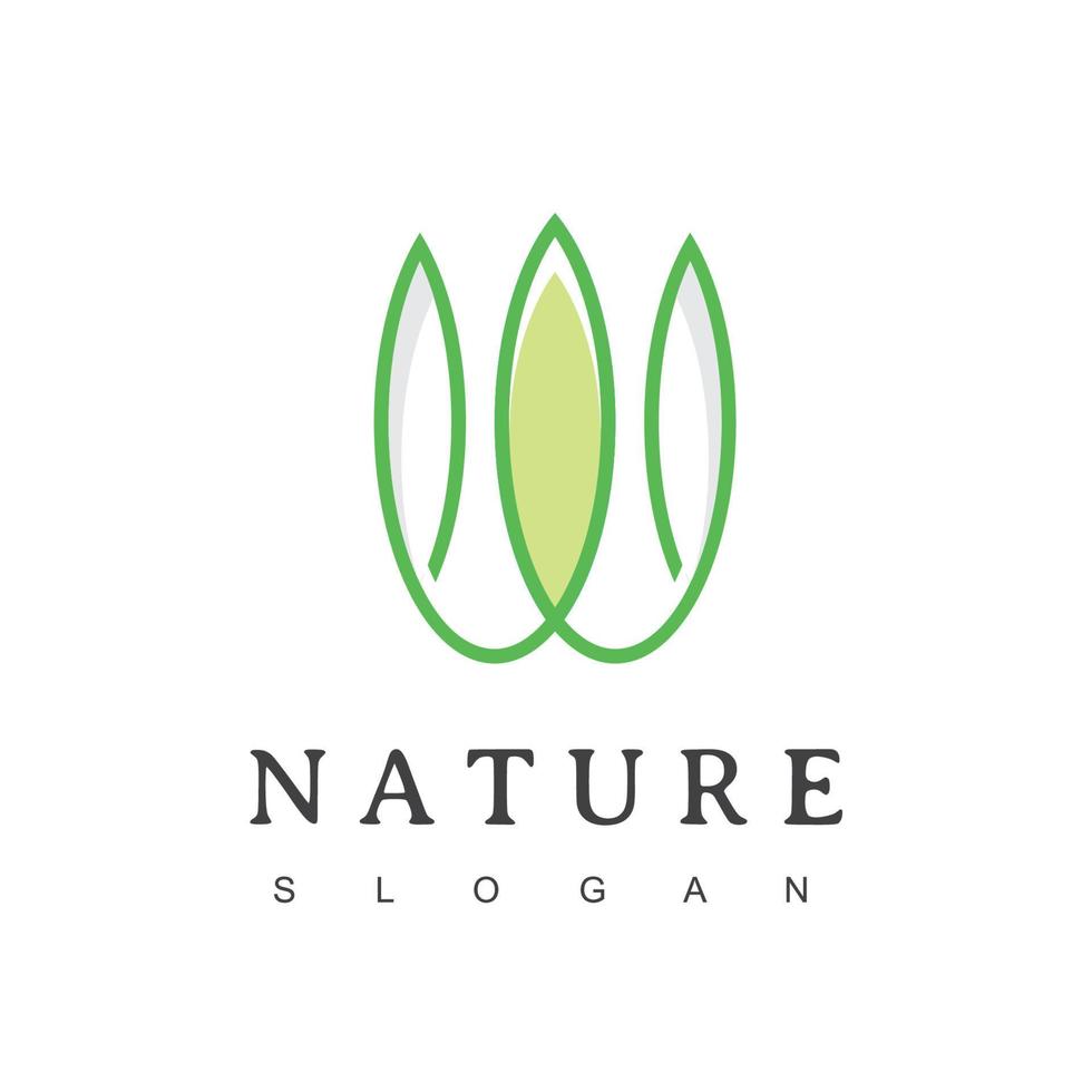 rei do logotipo da natureza com símbolo de coroa de folha vetor