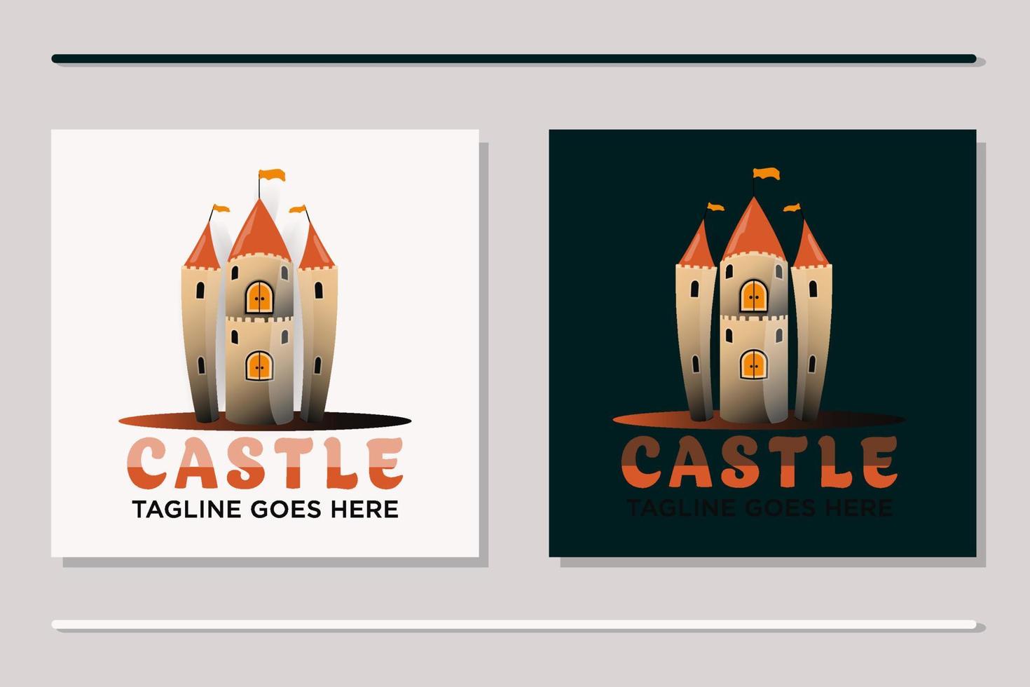 design de ícone de símbolo de vetor de modelo de logotipo de castelo