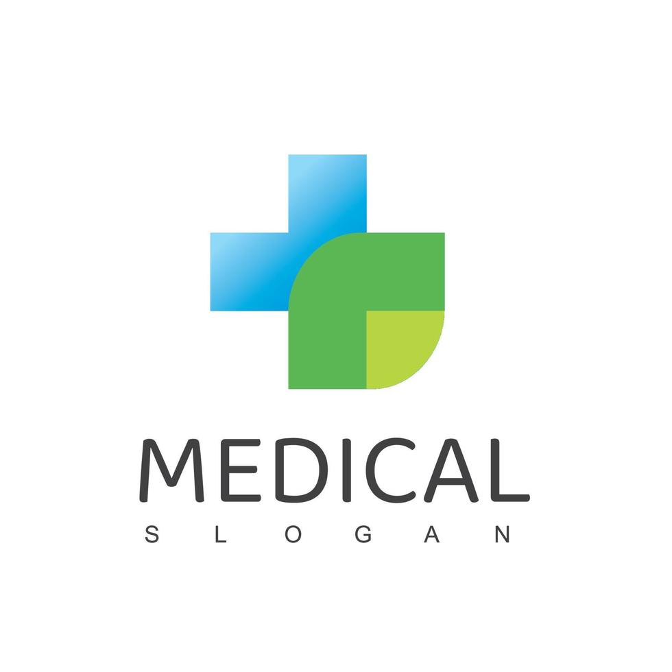 logotipo de cuidados de saúde erva medicina símbolo vetor