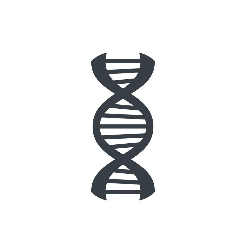 ícone de fita de DNA vetor