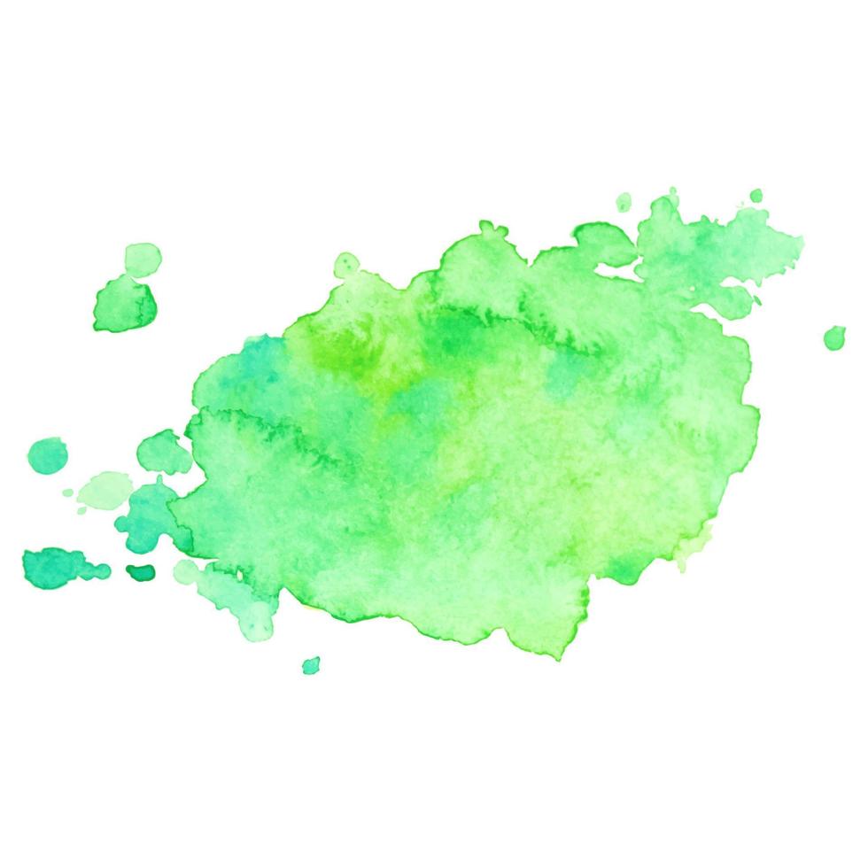 mancha de aquarela vetor colorido isolado abstrato. elemento grunge para design de papel
