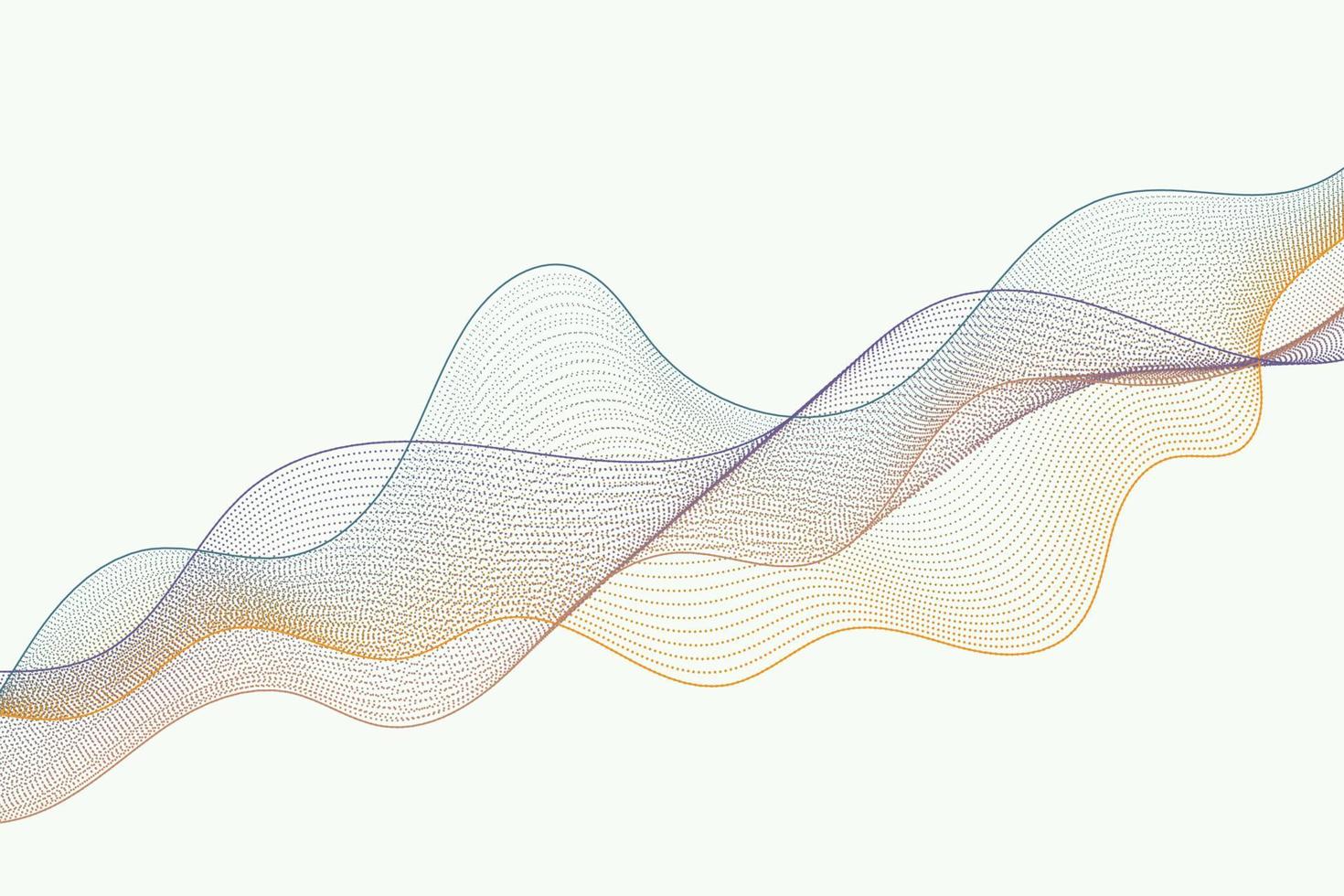 ilustração em vetor 3d big data. onda de partículas gradiente futurista dinâmica sobre fundo azul claro