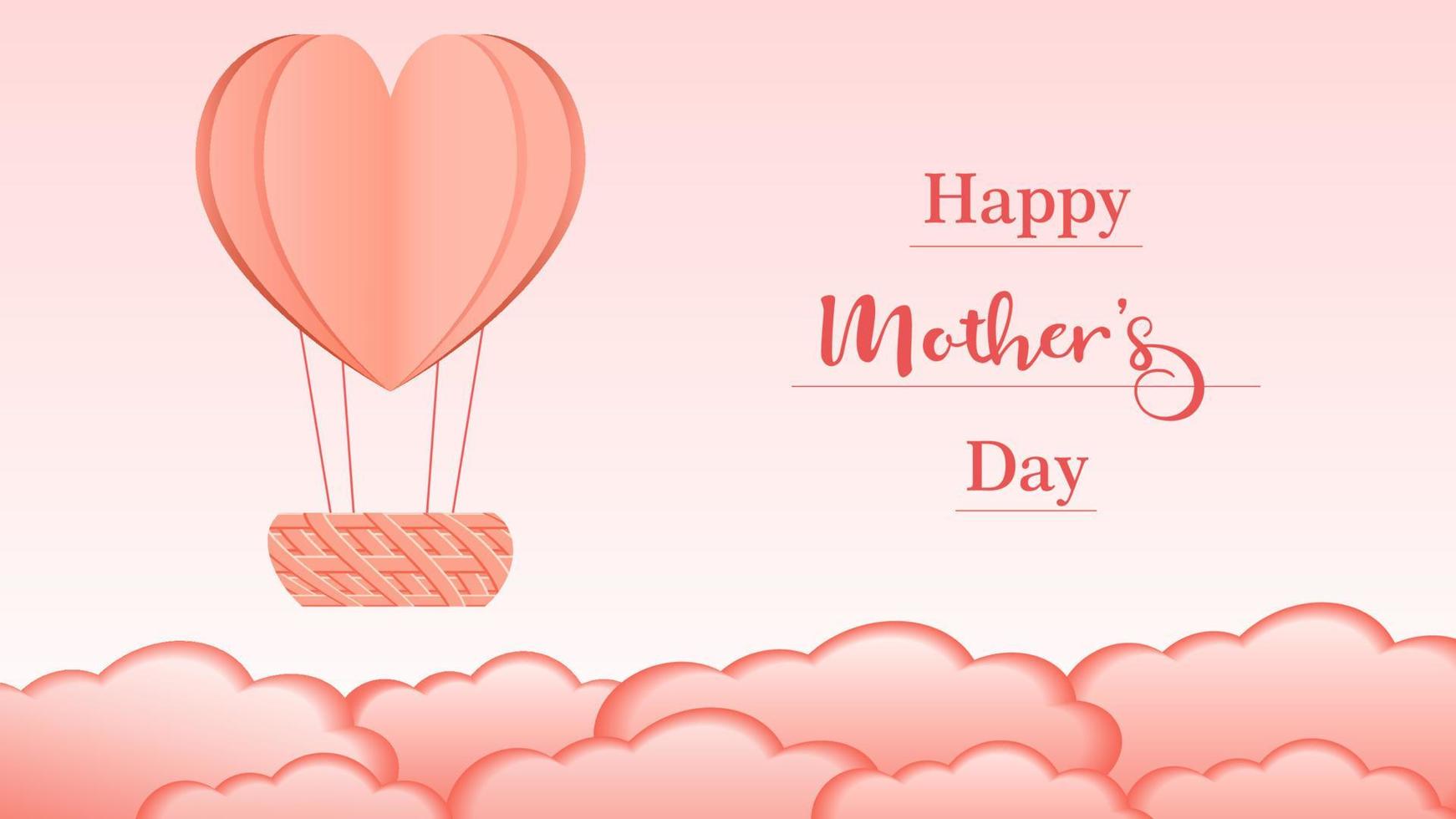 feliz dia das mães ilustração vetorial. ilustração vetorial de dia das mães para cartão de felicitações, postagens de mídia social. vetor
