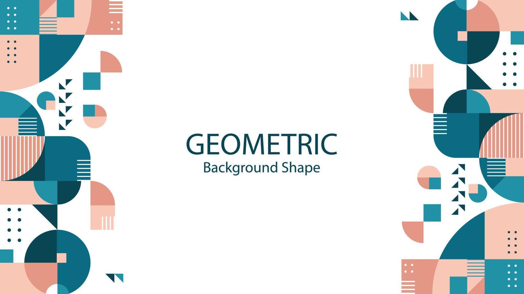 modelo de design gráfico de vetor de forma de fundo de cor geométrica