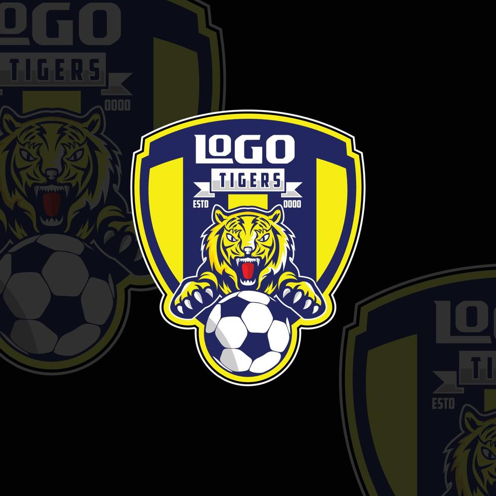logotipo do esporte do tigre vetor