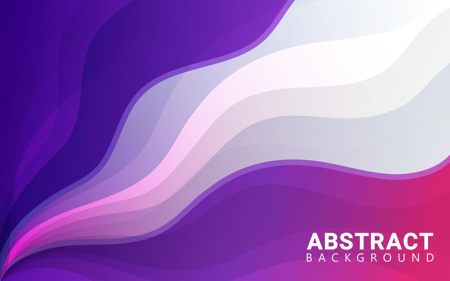 fundo abstrato - estilo de onda com gradiente roxo que se estende como um belo horizonte, adequado para projetos de parede ou outras necessidades de design. vetor