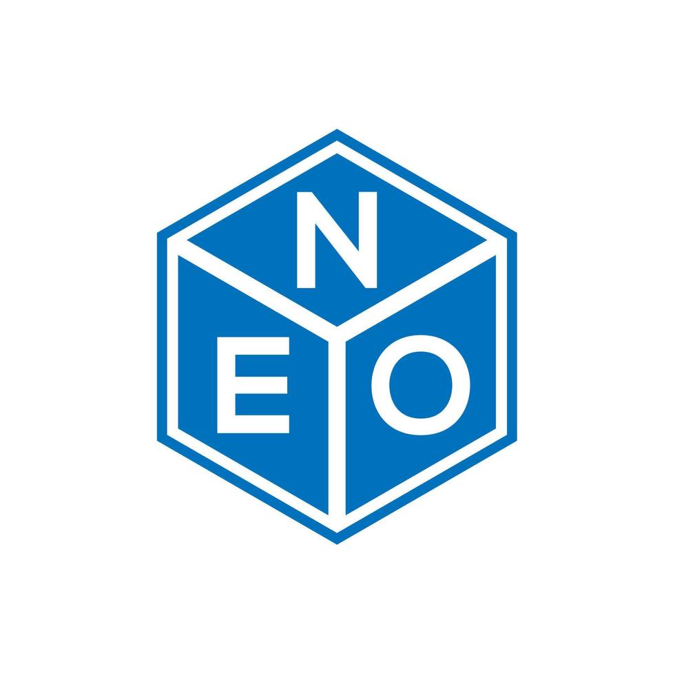 design de logotipo de carta neo em fundo preto. conceito de logotipo de carta de iniciais neo criativo. design de letras neo. vetor