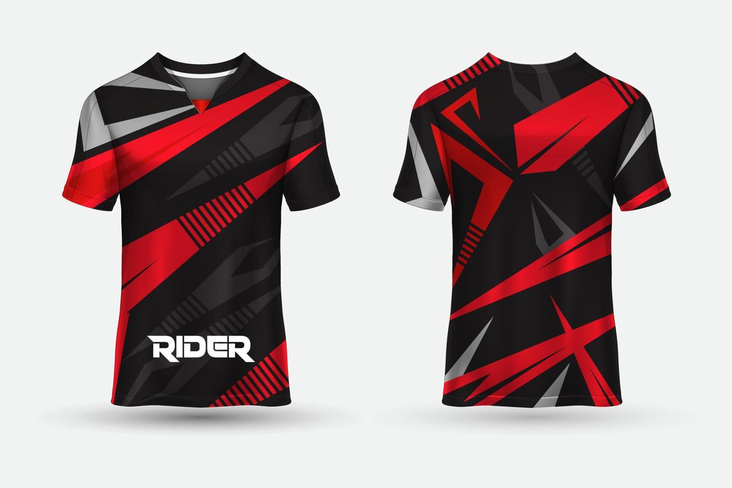 novo design de camisa abstrata de esportes de camiseta adequada para corrida, futebol, jogos, motocross, jogos, ciclismo. vetor