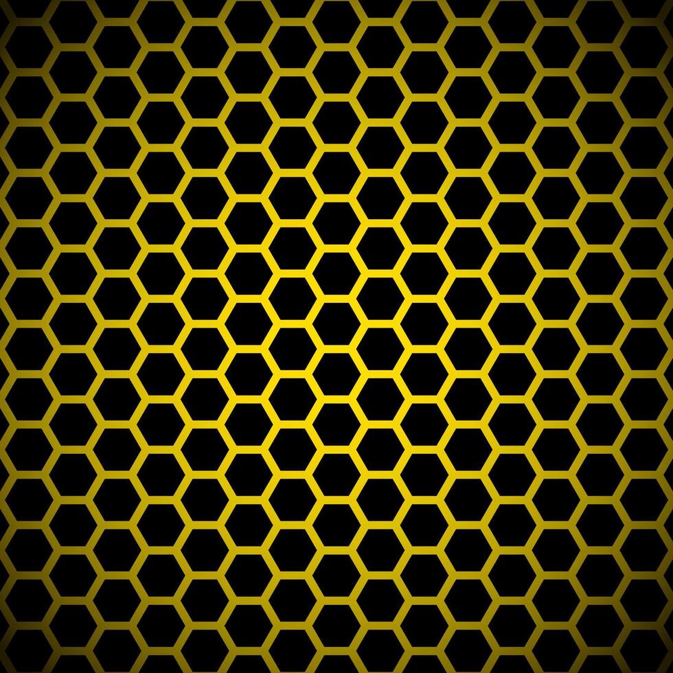 vetor de textura de fundo de favo de mel amarelo escuro. vetor de fundo moderno favo de mel. vetor de fundo padrão hexágono.