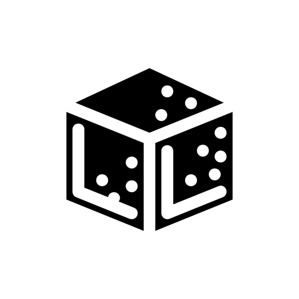 ícone de vetor de cubo 10 eps