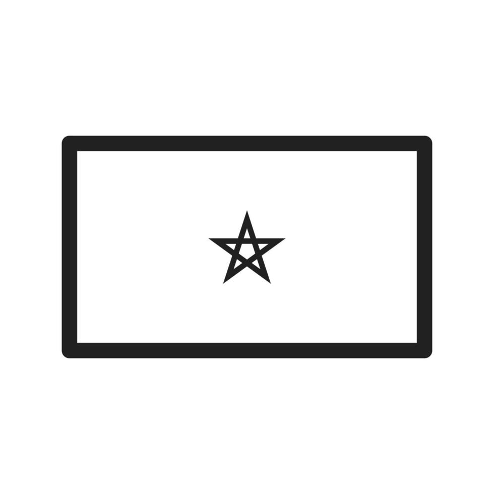 ícone de linha marrocos vetor
