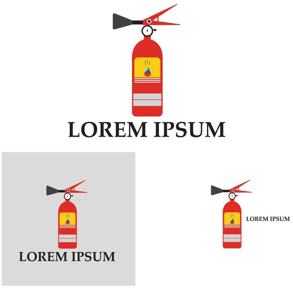 ícone de extintor de incêndio, equipamento de proteção, sinal de emergência, símbolo de segurança vetor