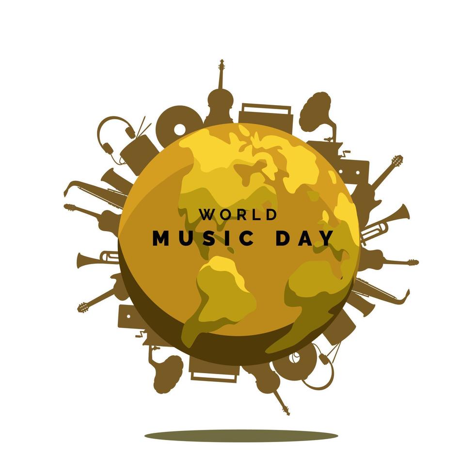 dia Mundial da Musica vetor