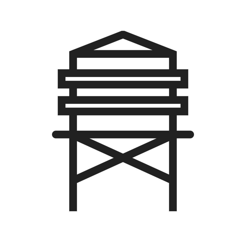 ícone de torre de água vetor