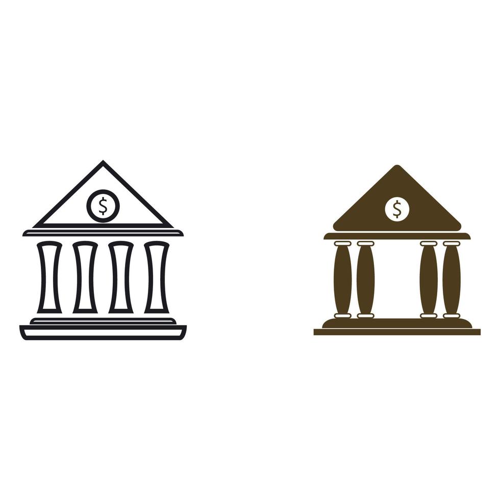 ilustração vetorial de banco ícone de negócios e finanças vetor