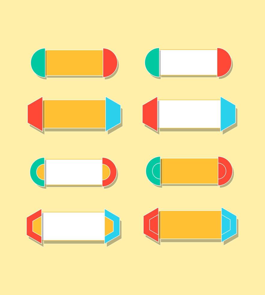 elementos de design de conjunto infográfico, para design de material vetor