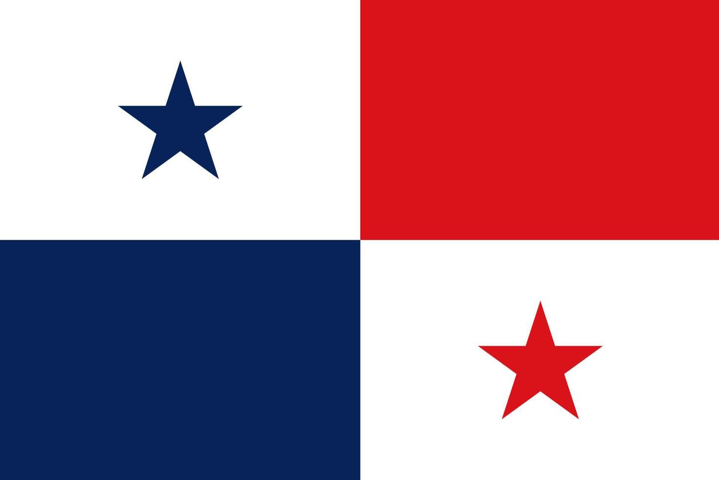 Panamá flag.symbol do Panamá. ilustração vetorial. vetor