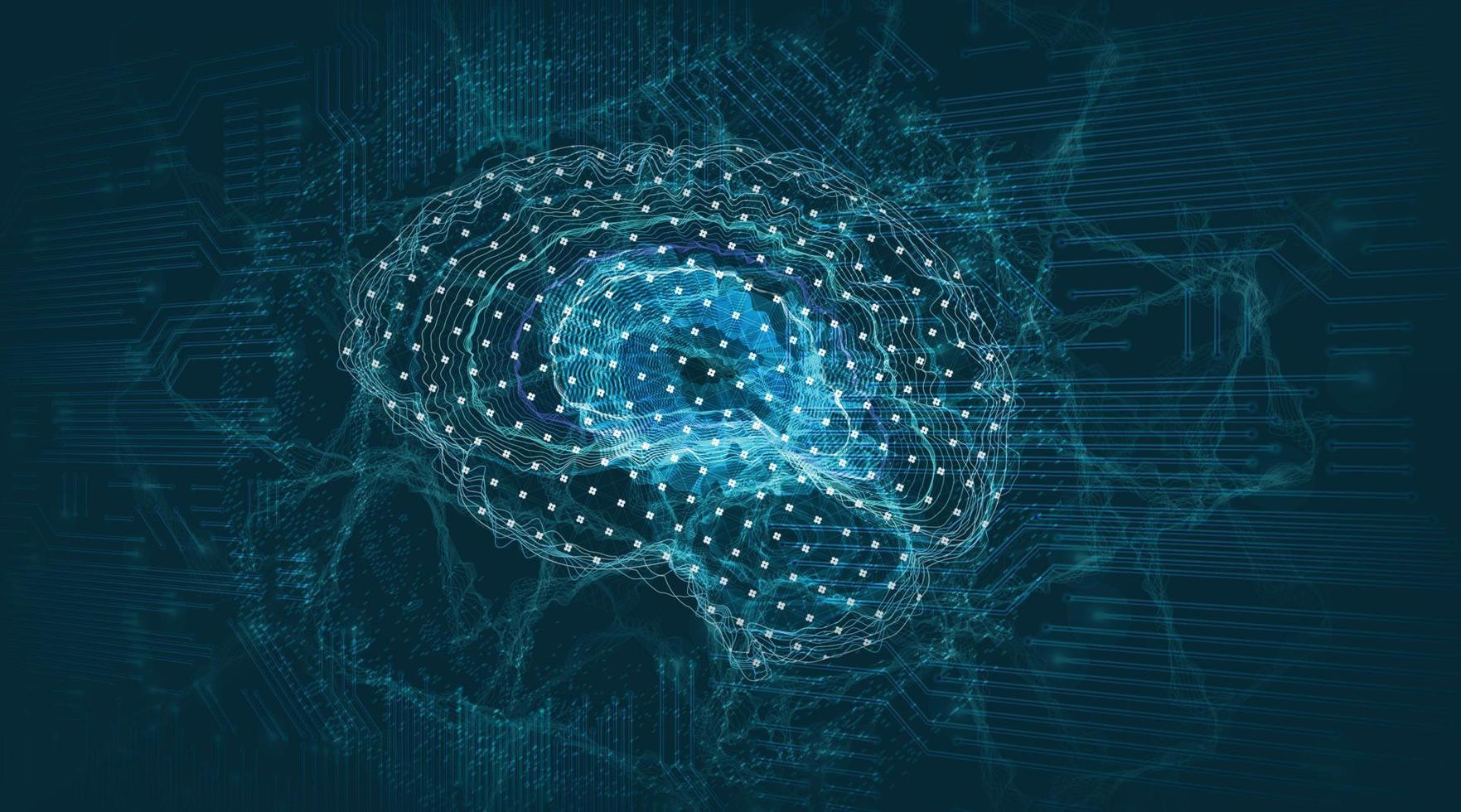 inteligência artificial e fundo de tecnologia abstrata algorítmica vetor