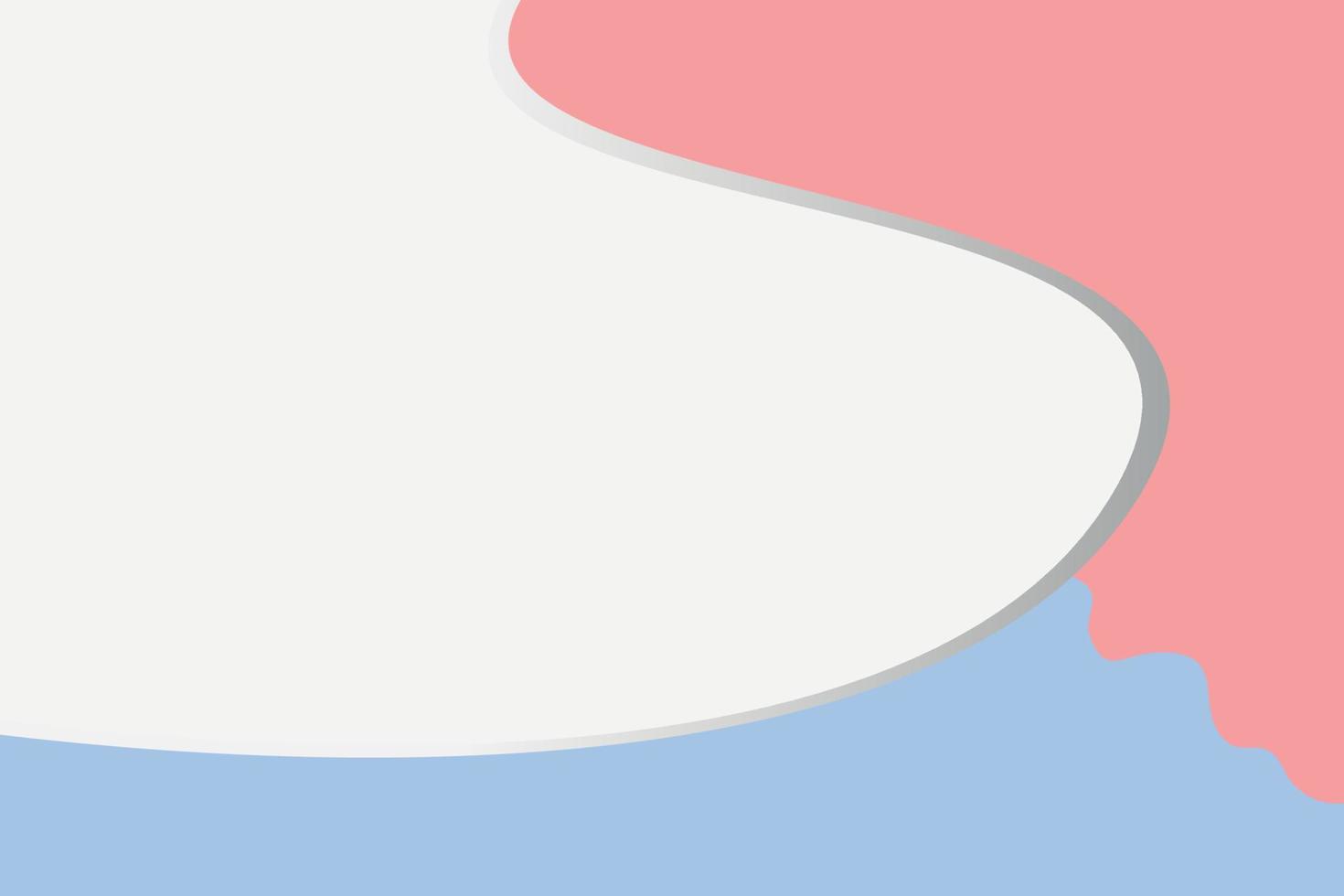 fundo branco onda abstrata rosa azul adequado para anúncios vetor
