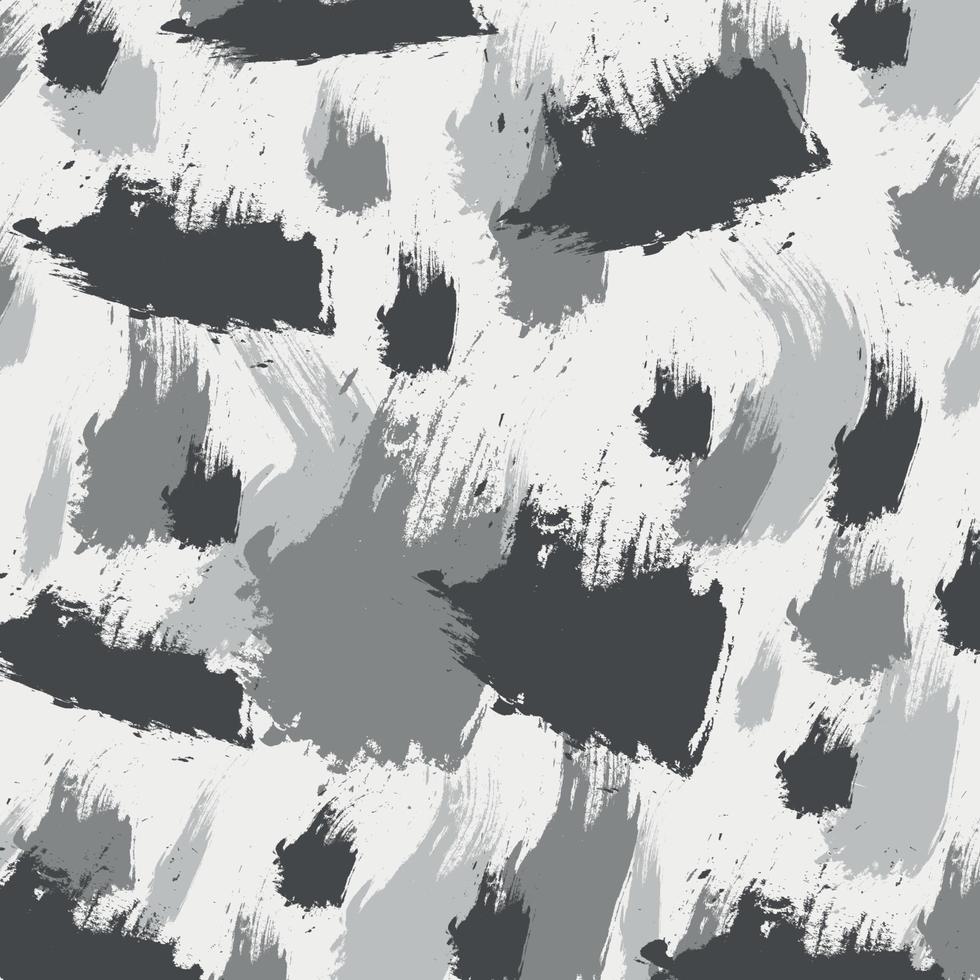 arte abstrata pincel padrão de camuflagem de inverno branco fundo do exército vetor