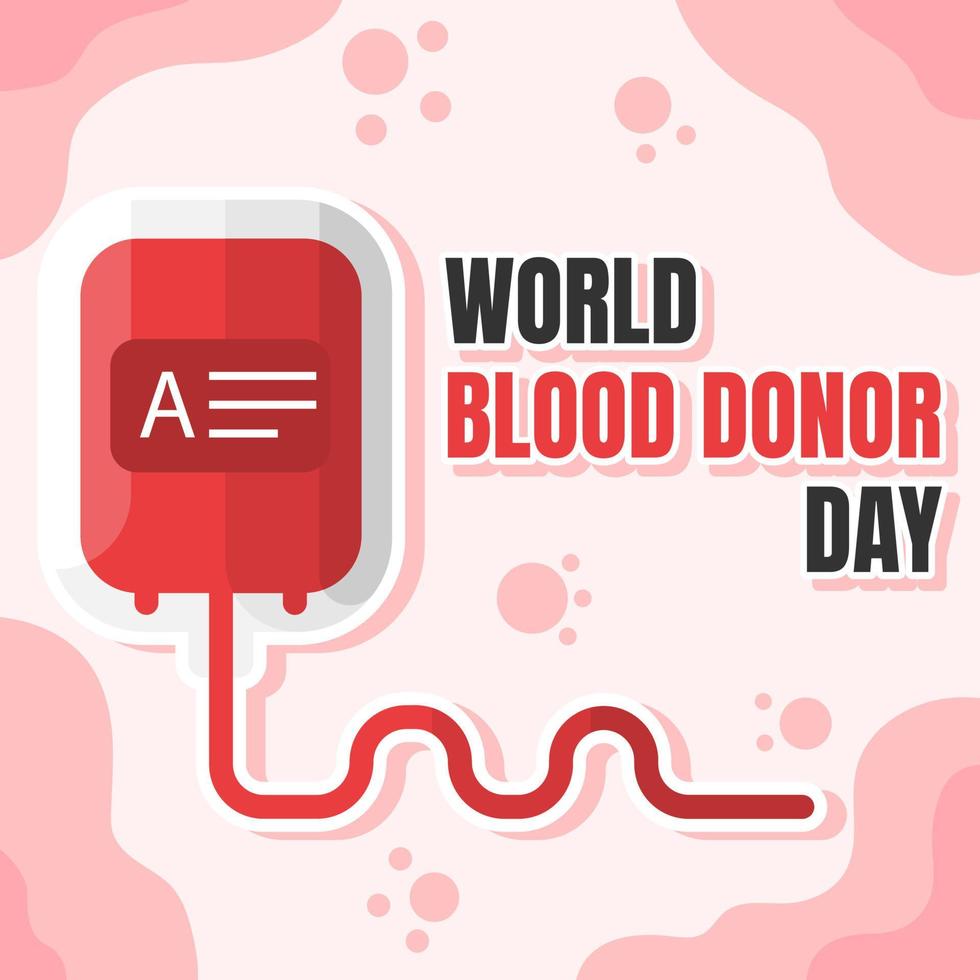 fundo de ilustração do dia mundial do doador de sangue vetor