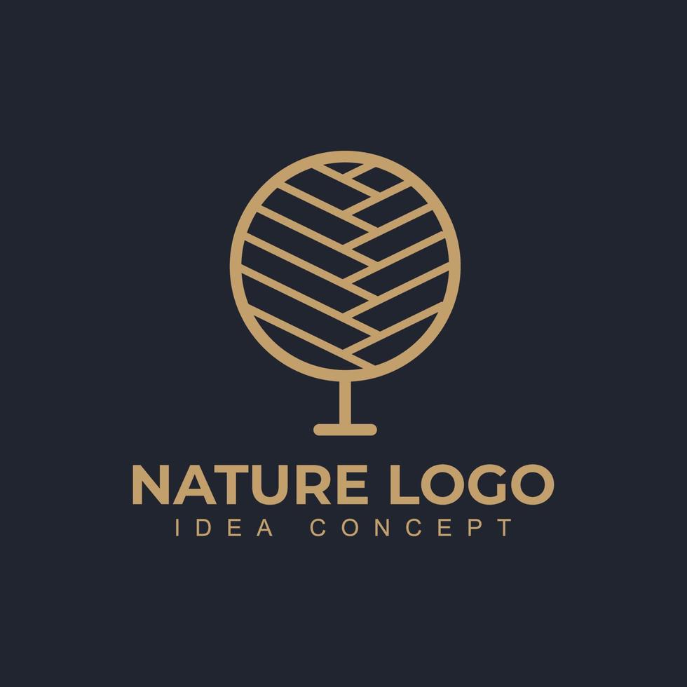 natureza árvores logotipo design ilustração vetorial. ícone de vetor de árvore