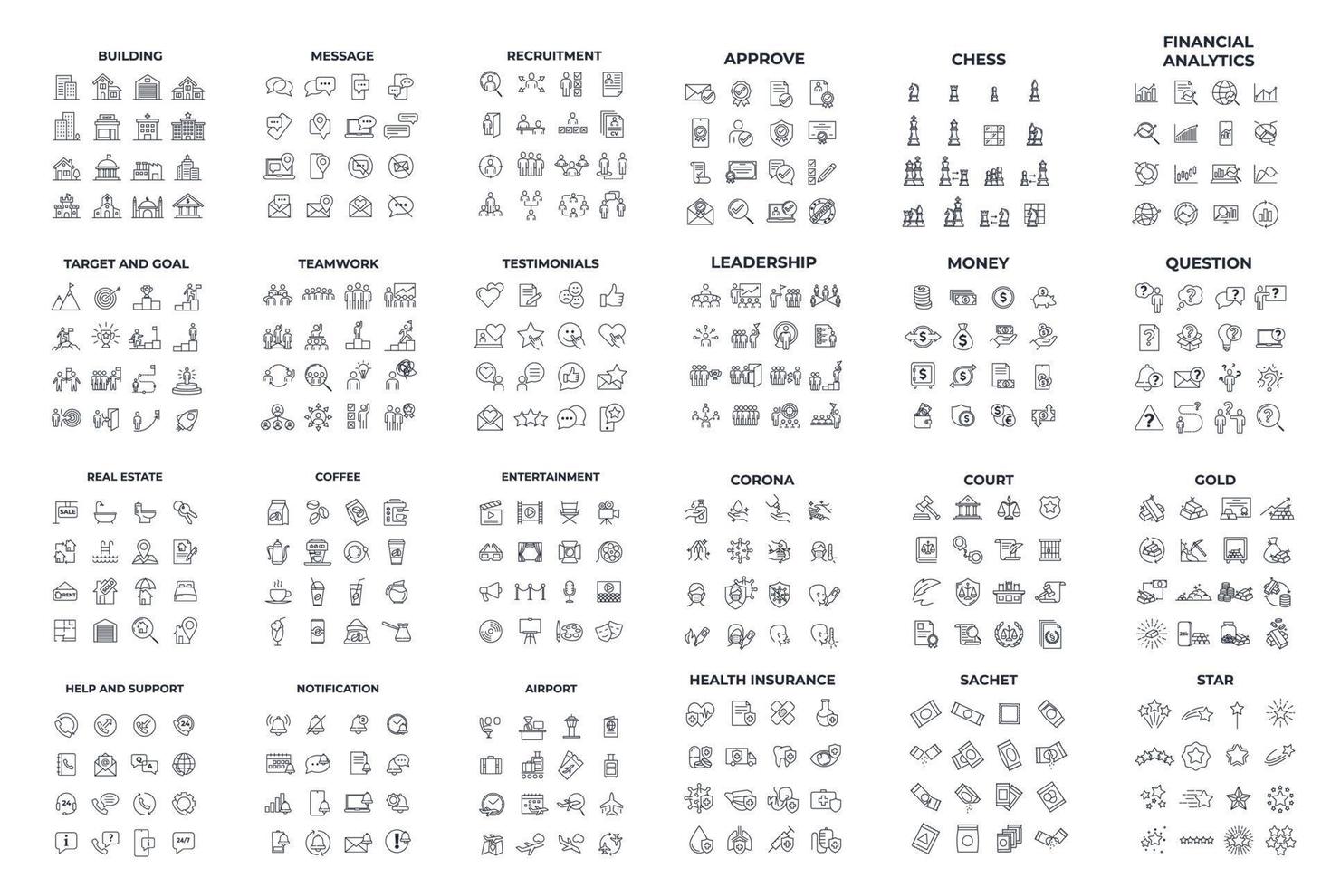 modelo de símbolo de pacote de ícones de mega coleção para ilustração em vetor de logotipo de coleção de design gráfico e web