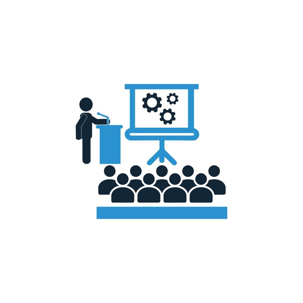 apresentação de negócios, sala de treinamento, sala de ensino vetor