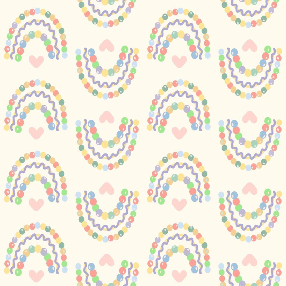 padrão infantil alegre com um arco-íris. padrão brilhante para têxteis infantis, papéis de parede. vetor