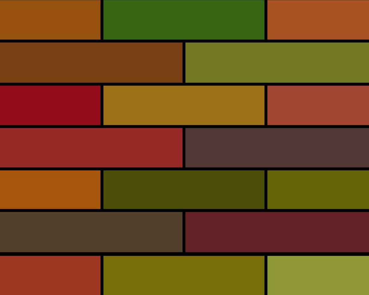 fundo de cores diferentes com tijolos vetor