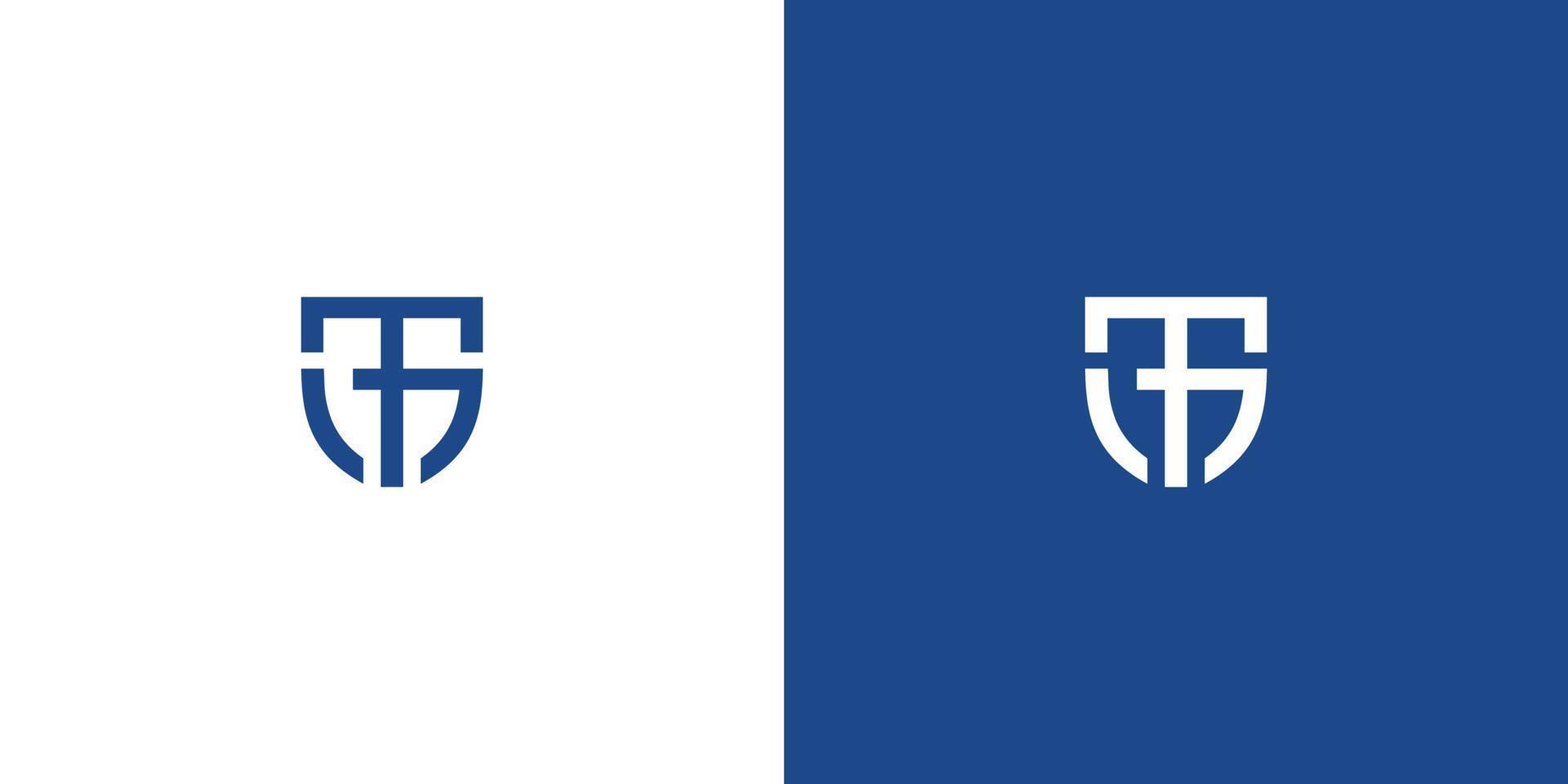 design de logotipo de iniciais de letra tg moderno e profissional vetor