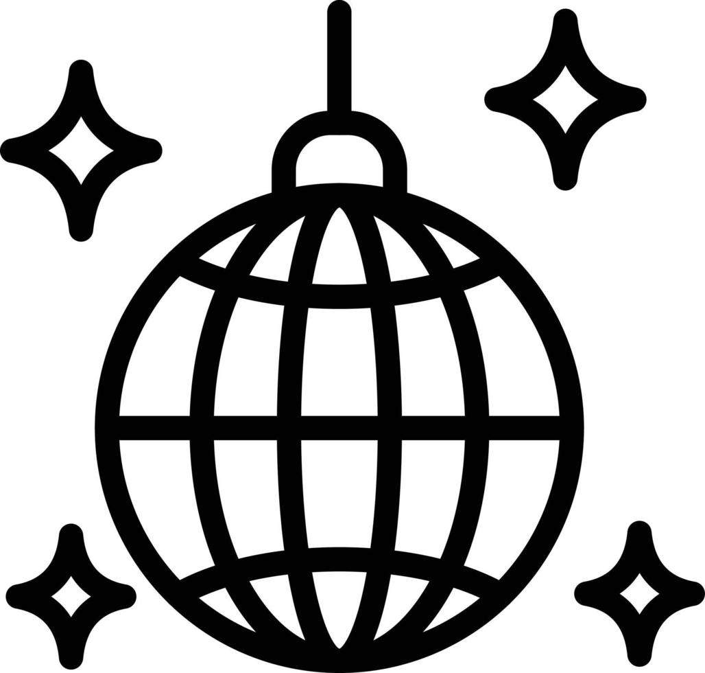ilustração de design de ícone de vetor de bola de discoteca