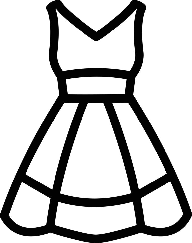 ilustração de design de ícone de vetor de vestido