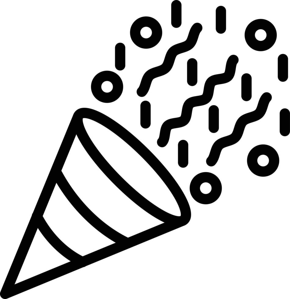 ilustração de design de ícone de vetor de confete