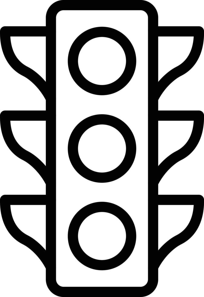 ilustração de design de ícone de vetor de semáforos