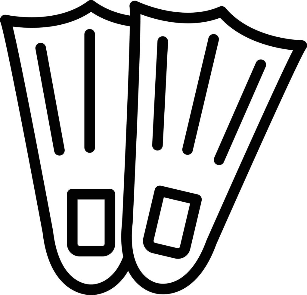 ilustração de design de ícone de vetor de barbatanas