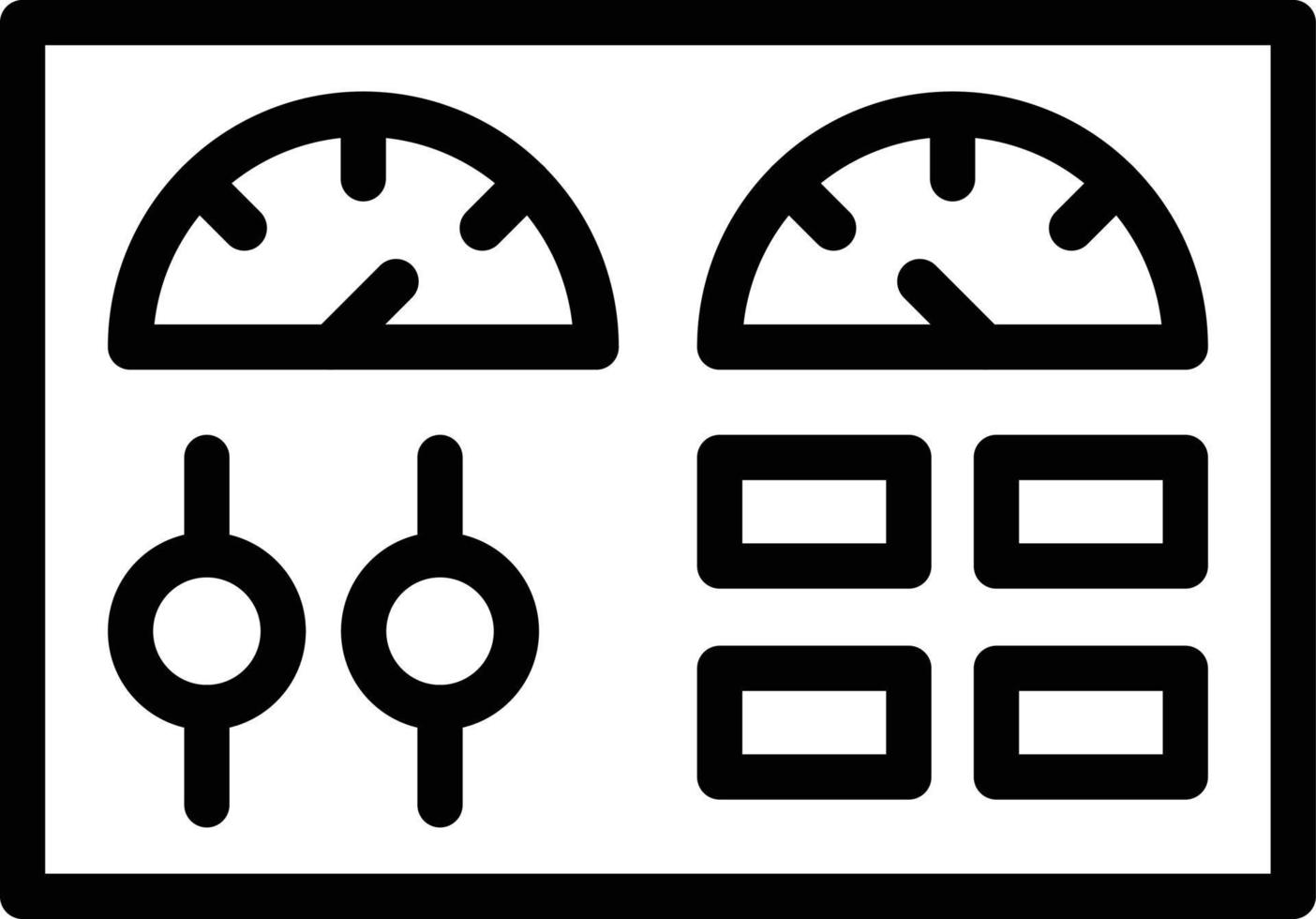 ilustração de design de ícone de vetor de painel de controle
