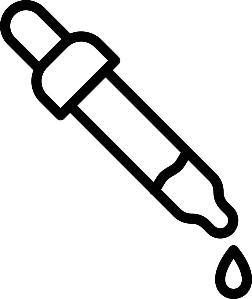 ilustração de design de ícone de vetor de pipeta